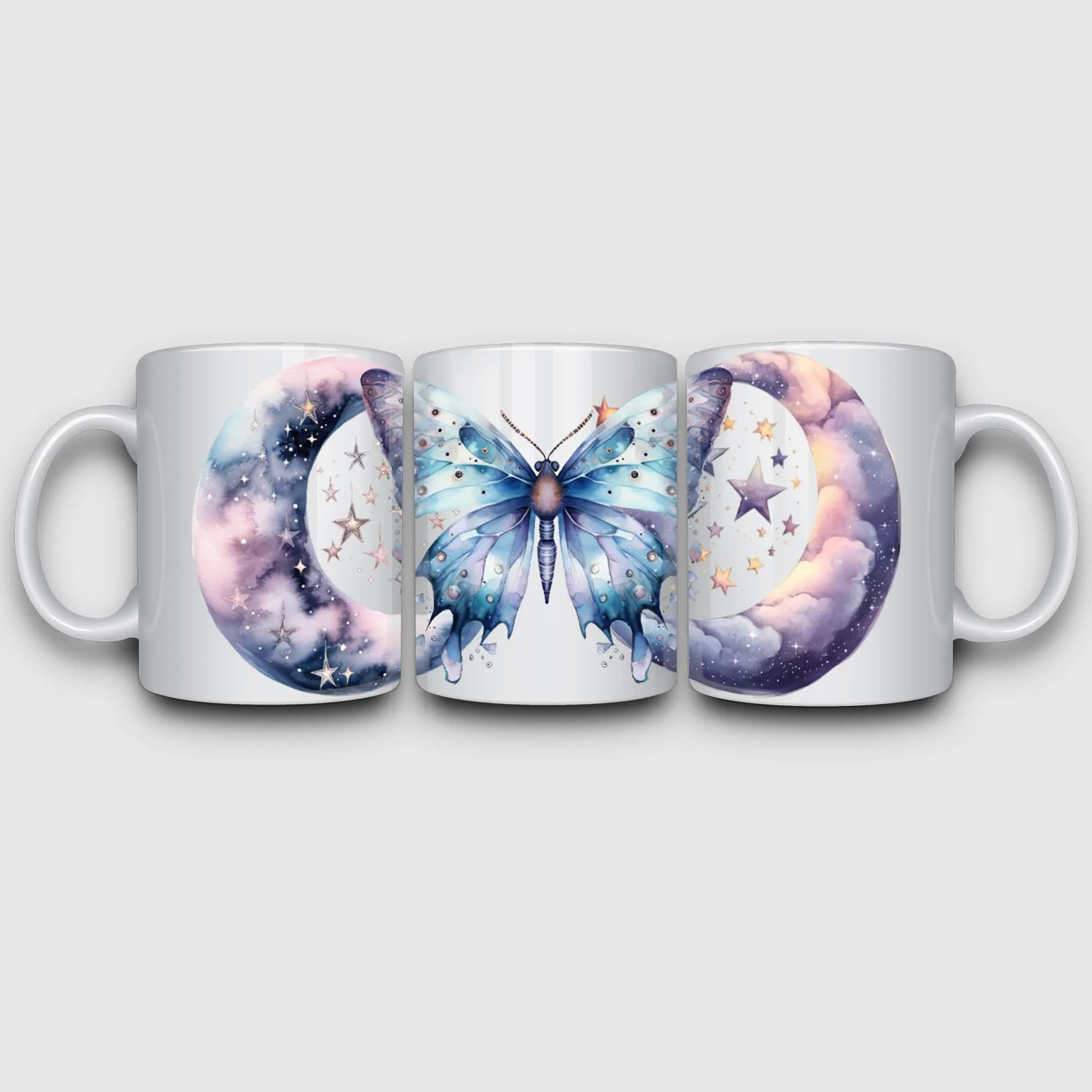 5 Sheets Beautiful butterfly UV DTF Cup Stickers,Glass Sport Transfer Stickers, Waterproof Wipe Transfers for 16 oz Glass, Mugs,