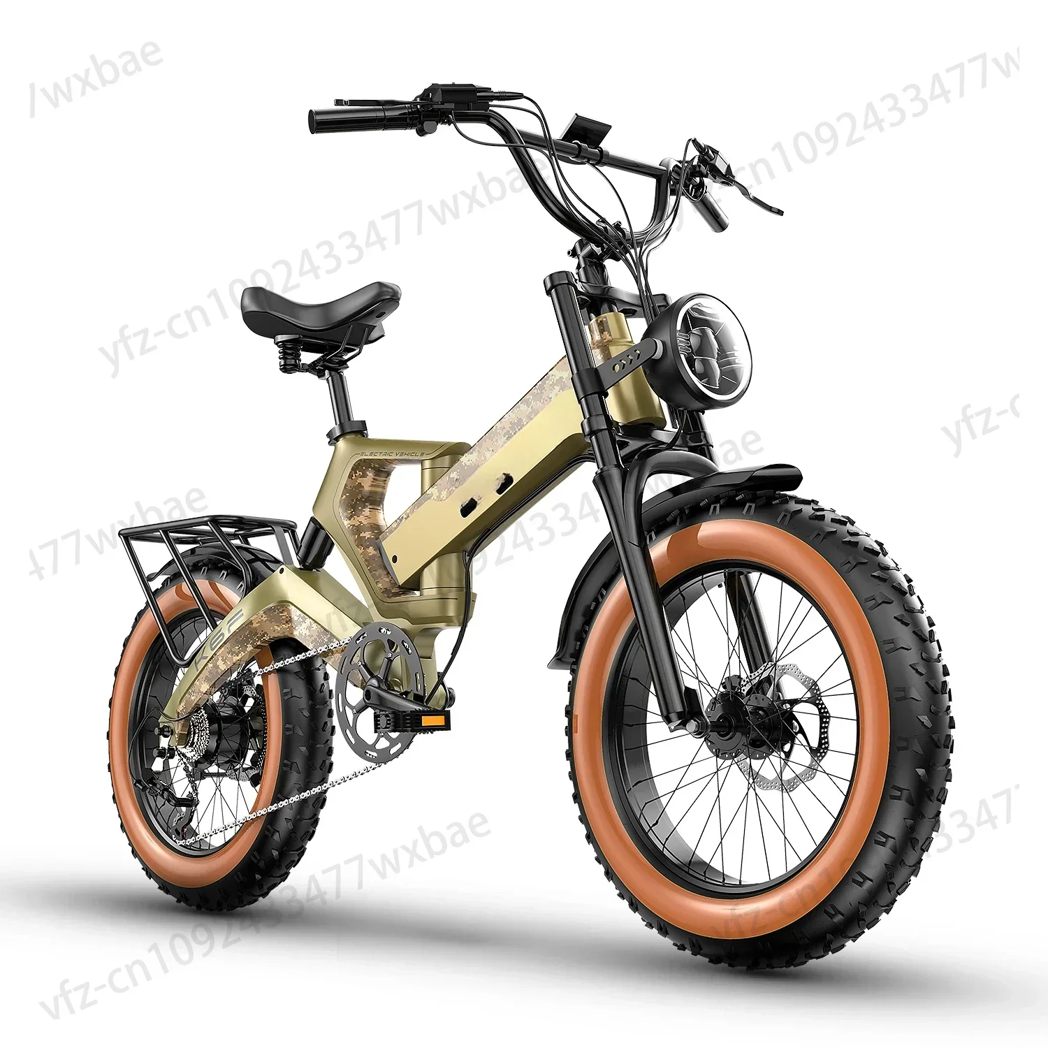 1000W 48V 25AH 20-inch mountain city adult electric bicycle folding electric fat tireoff-road vehicle electric bicycle