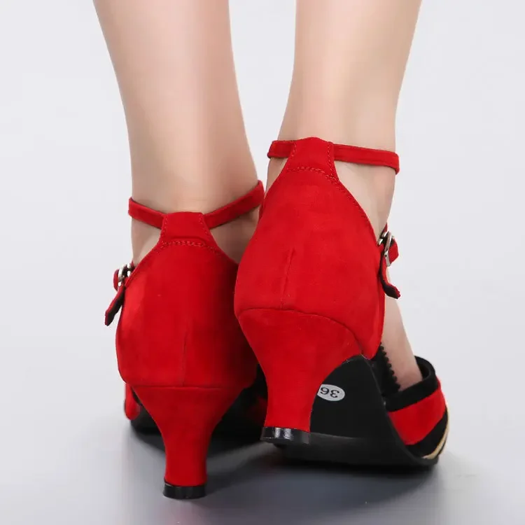 XIHAHA Nieuwe Latin Dansschoenen Vrouwen Ballroom Schoenen Dames Vrouw Dansen voor Meisjes Sneaker Hoge Hak Praktijk Latin Schoenen