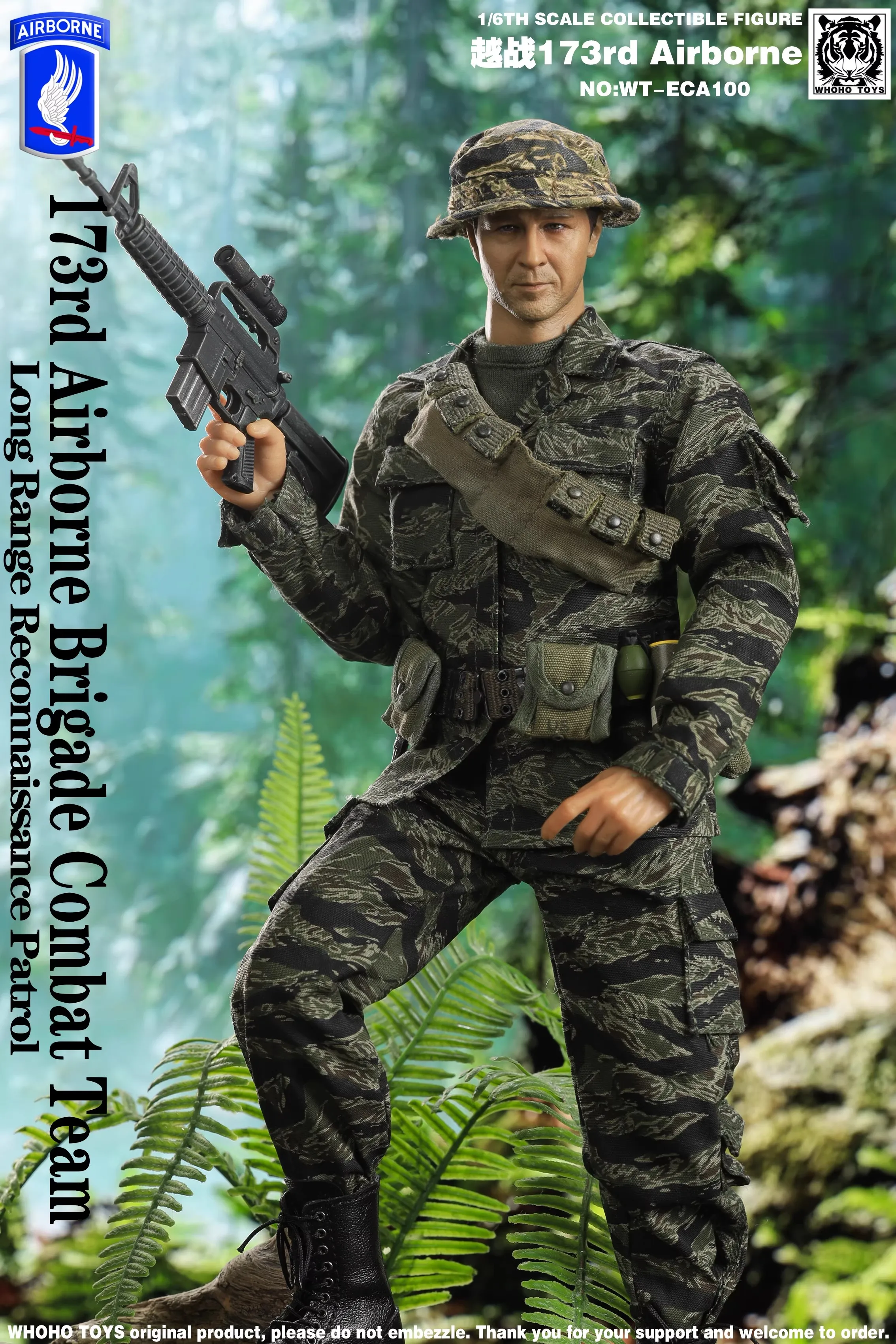 

WT-ECA100 1/6 Soldier US Army 173rd Airborne Remote Reconnaissance Patrol Combat Brigade 12" Action Figure Model Toy In Stock