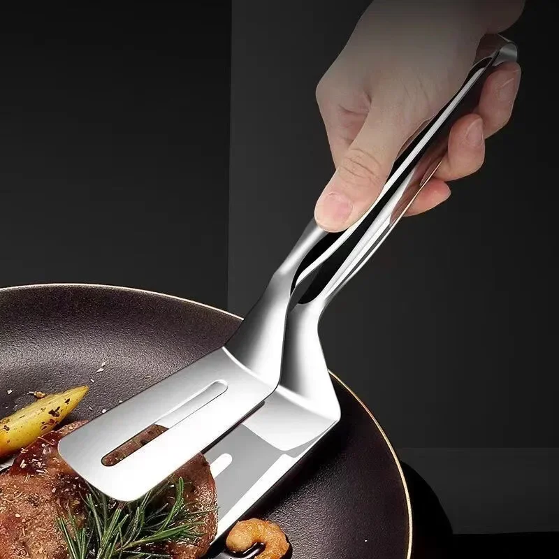 Pinças de cozinha multiuso de aço inoxidável premium, clipe de pão/braçadeiras de bife/braçadeira de bife frito/pinça de churrasco