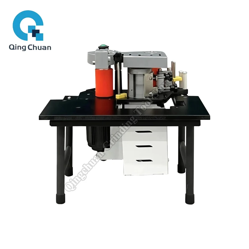 Edge Banding Machine 220V110V1200W Double Side Gluing Edge Bander PVC Woodworking Edge Banding Machine