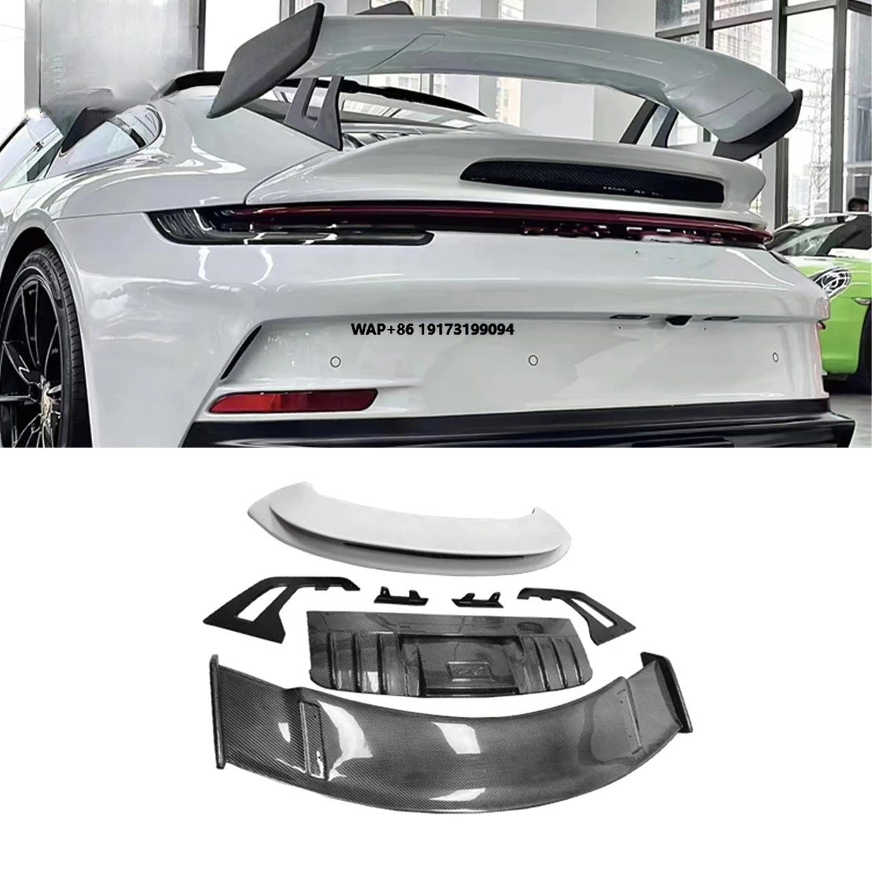 

Carbon Fiber Rear Bumper Spoiler for Carrera 911 992.1 992.2 Rear Wing Tuning Accessory