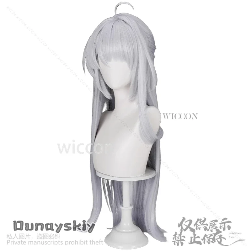 CosplayZenless منطقة صفر لعبة تأثيري Yixuan أنيمي الشعر الفضي الشعر الاصطناعية Haipin طويل الباروكات حفلة الهالوين كوس مخصصة