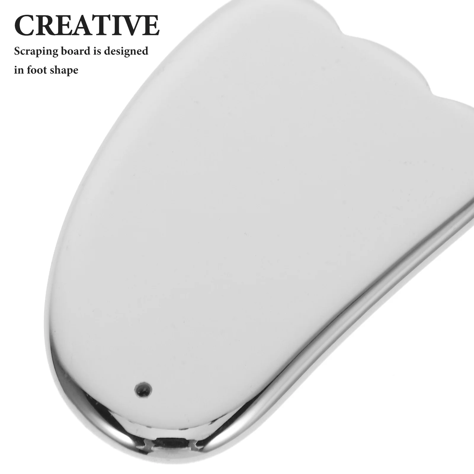 발 모양의 얼굴 괄사 마사지 도구 부드러운 가장자리 얼굴 마사지 도구 이중 턱 감소 얼굴 조형 도구 금속