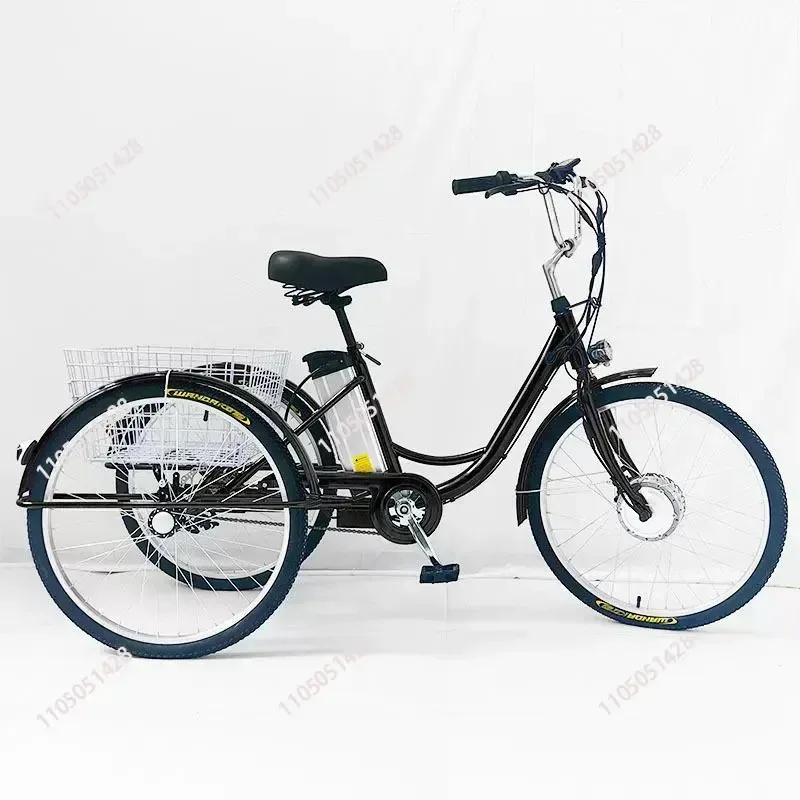 3 Wheel Electric Tricycle Cargo Bike For Elder 36V Adult Family Electric Booster Bicycle With Basketremovable Battery Ebike - view 2