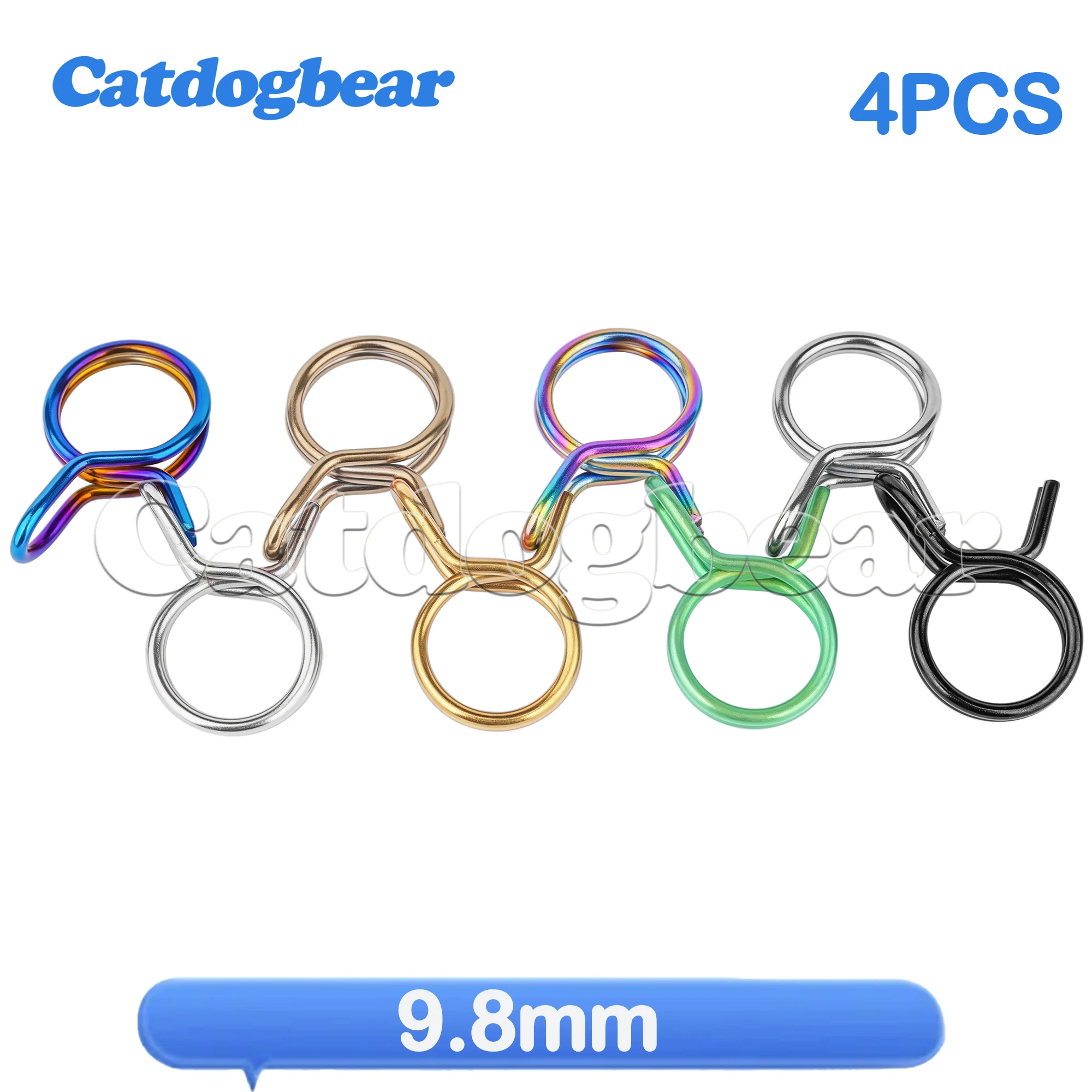 Titanium Bolts 4PCS  9.8mm titanium alloy oil pipe clamp is commonly used in Brembo wind speed