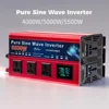 4000 ワット/5000 ワット/5500 ワット純粋な正弦波インバーター DC 48 V/60 V/72 V から AC 220 V 電圧コンバータ車の太陽光発電インバーター 1