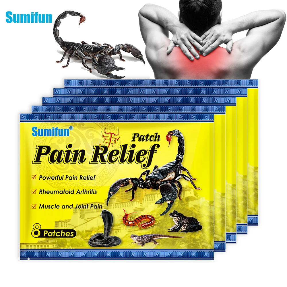 

40Pcs Scorpion Venom Pain Relief Patch Relieve Joints Rheumatic Arthritis Cervical Spondylosis Back Analgesics Health Sticker