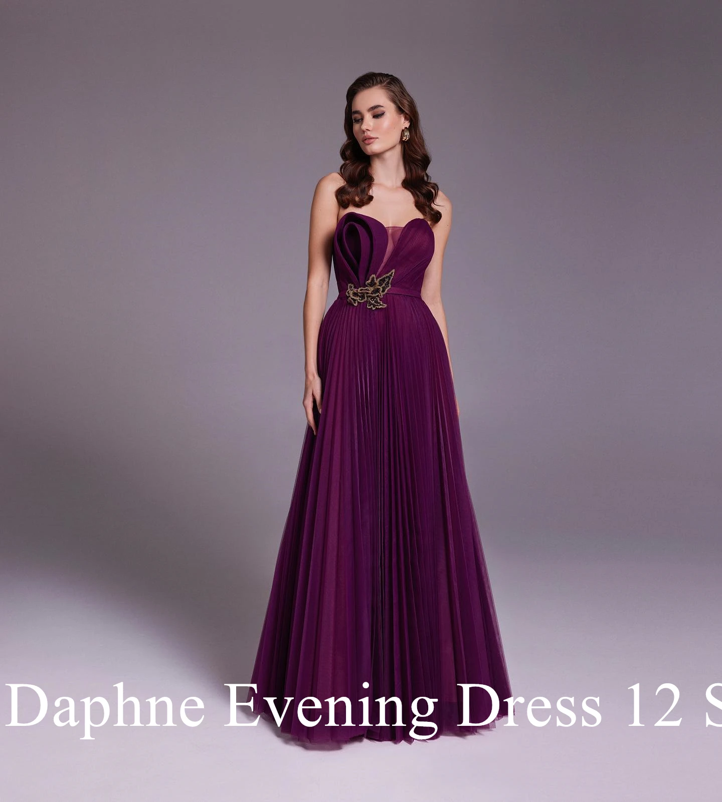 Customized Exquisite Sweetheart Appliques Belt Evening Dress Graceful Tulle Zipper Back Pleats Photo Color Vestido De Noche