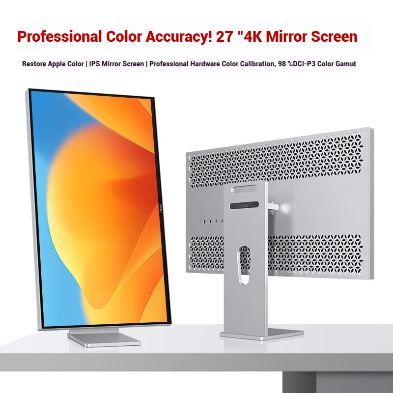 

27 Inch 4K 60Hz Computer Monitor 98% DCI-P3 104% NTSC USB-C Thunderbolt 3 for MacBook Pro Aluminum alloy metal material body