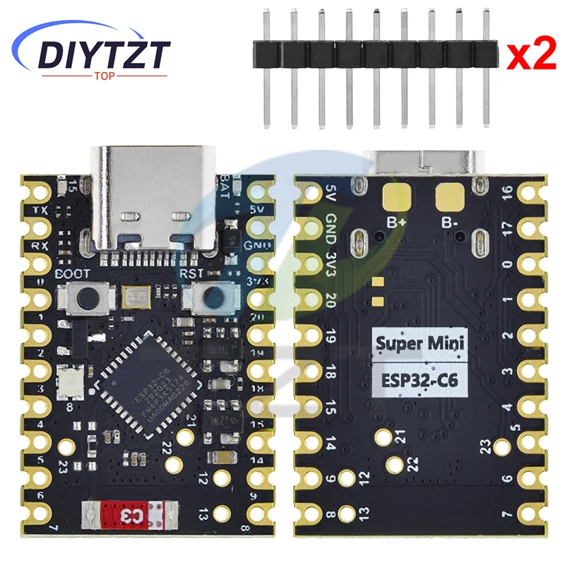 DIYTZT ESP32-C6 SuperMini Development Board Microcontroller Programming Learning Controller Core Board