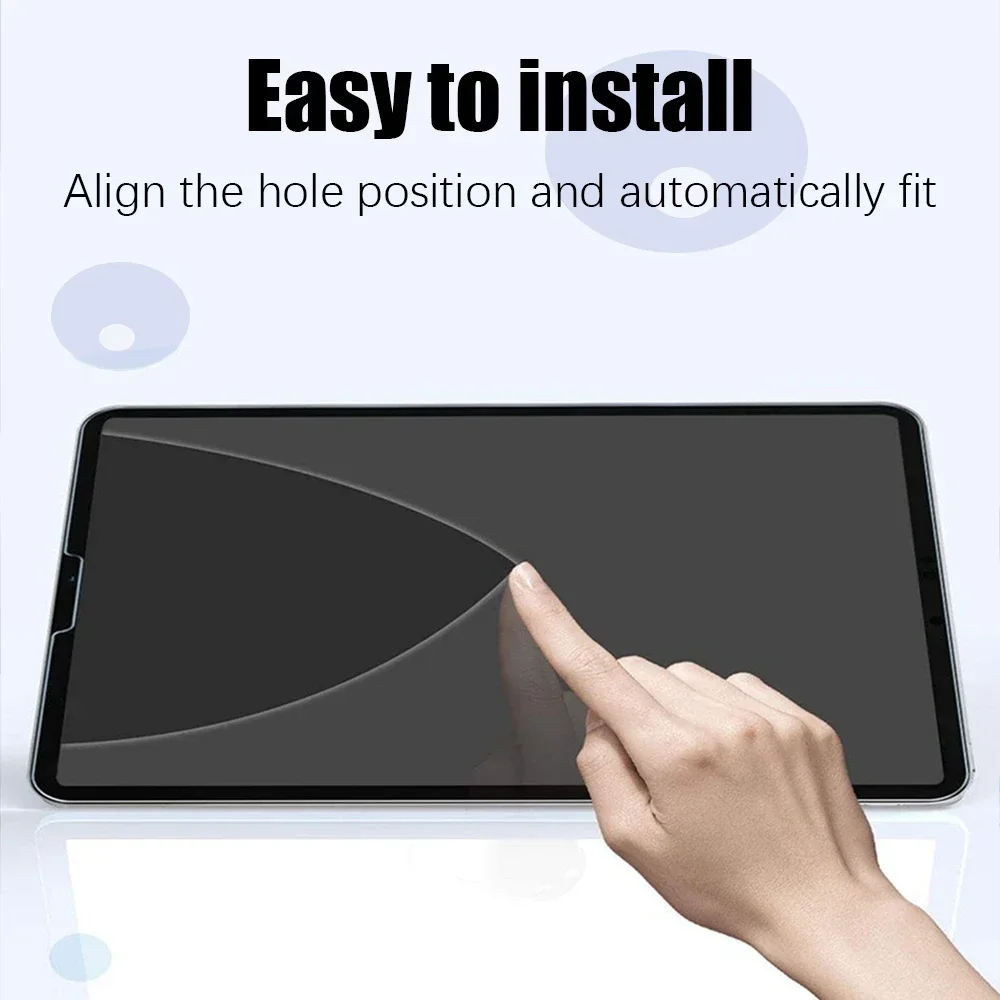 2Pcs Hydrogel Film For Ipad Air 5 4 9 10th  Generation 10.9 Screen Protector For Ipad 13 11 12.9 6th 8th 10.2 M4 M2 Accessories