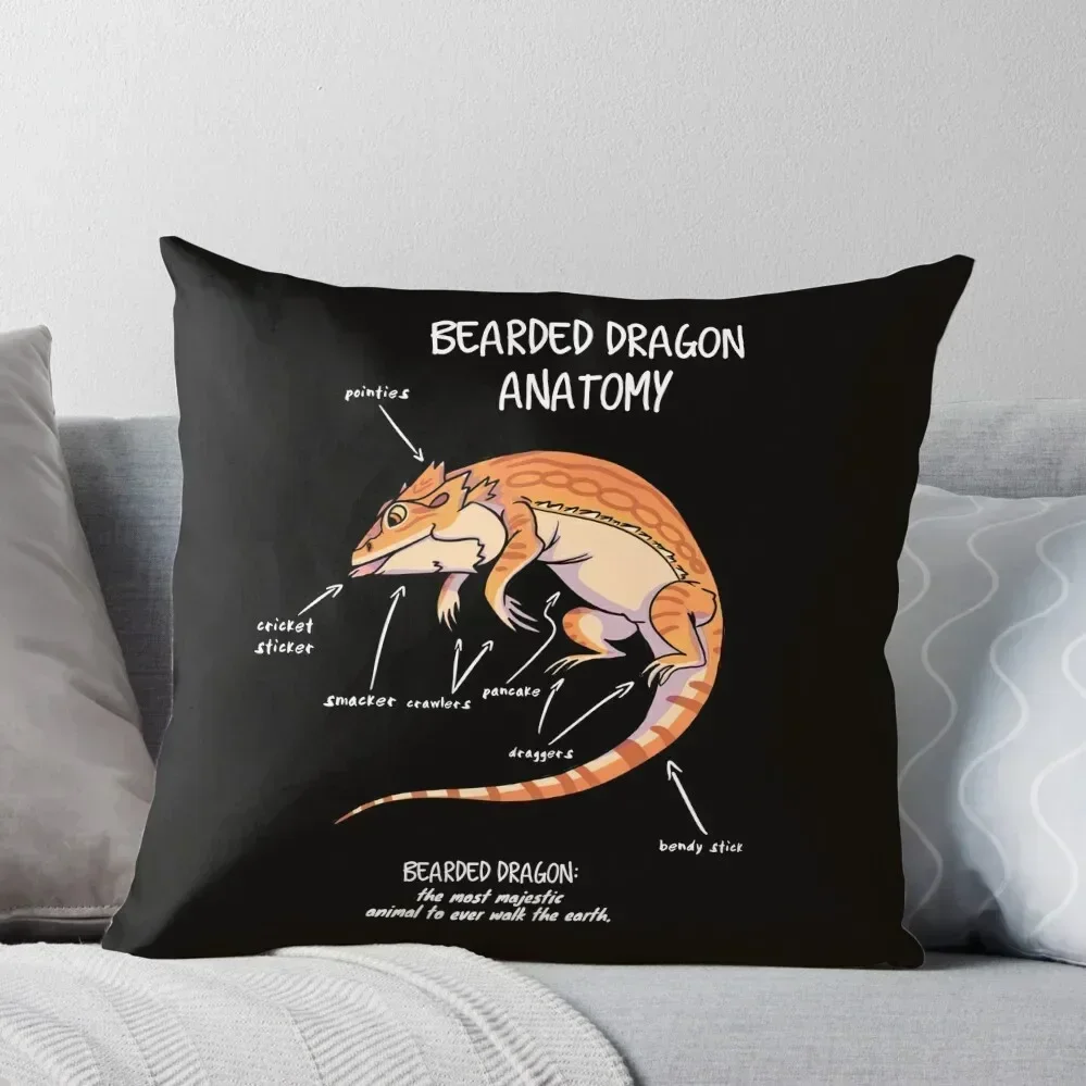 bearded dragon anatomy Throw Pillow Sofa Cushions Cover Cushions For Children Sofa Covers pillow