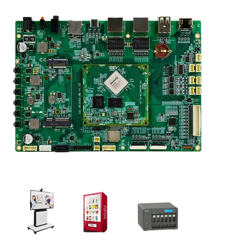 Płyta główna do sterowania przemysłowego rk3568 ramię 4K lvds Linux android 11 płyta rozwojowa dla automatu sprzedającego