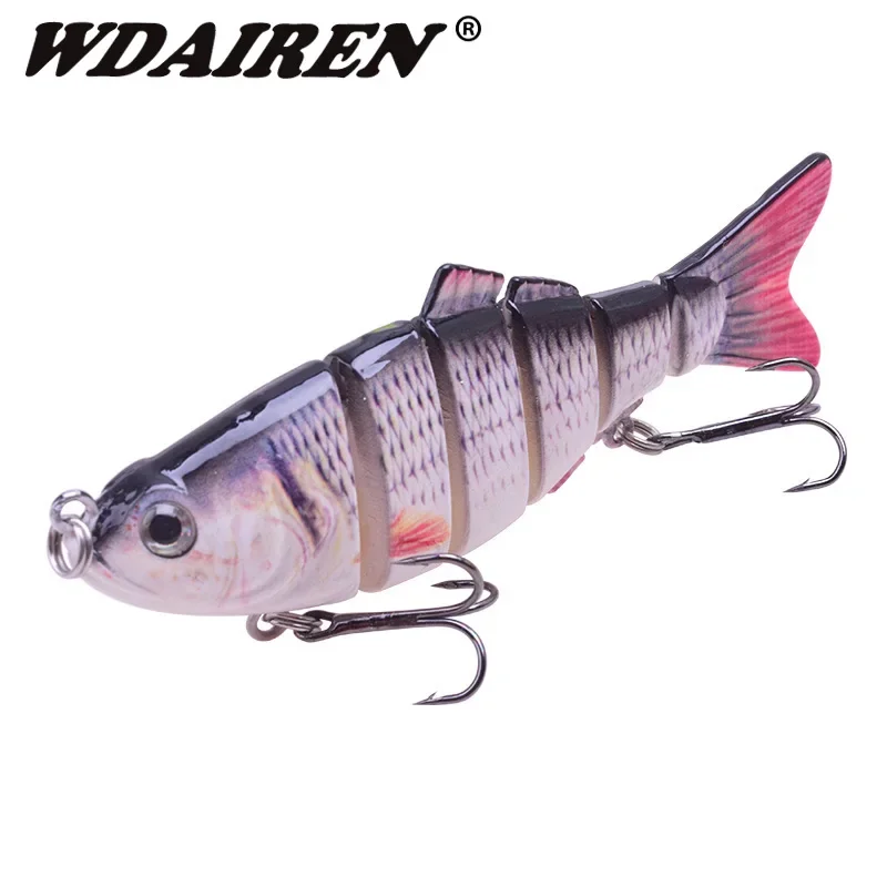 

1 Pc Multi Sections 6 Segments Fishing Lure 10cm 20g Jointed Wobbler Crankbait Artificial Hard Bait with Hook Swimbait Tackle