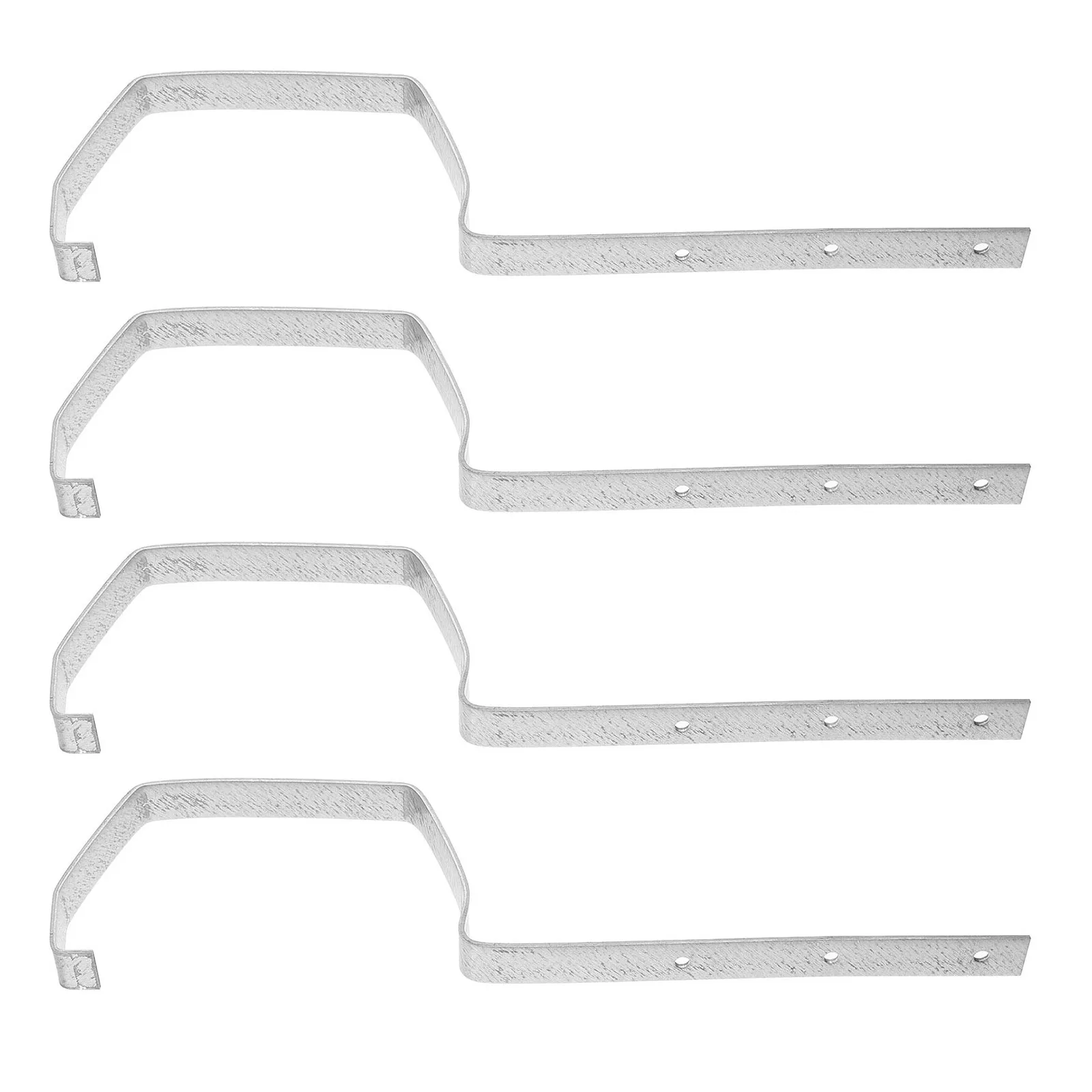 4Pcs Heavy Duty Gutter Bracket Iron Rain Gutter Mount Support Brackets Weatherproof Roof Drainage Holder Gutters Accessories