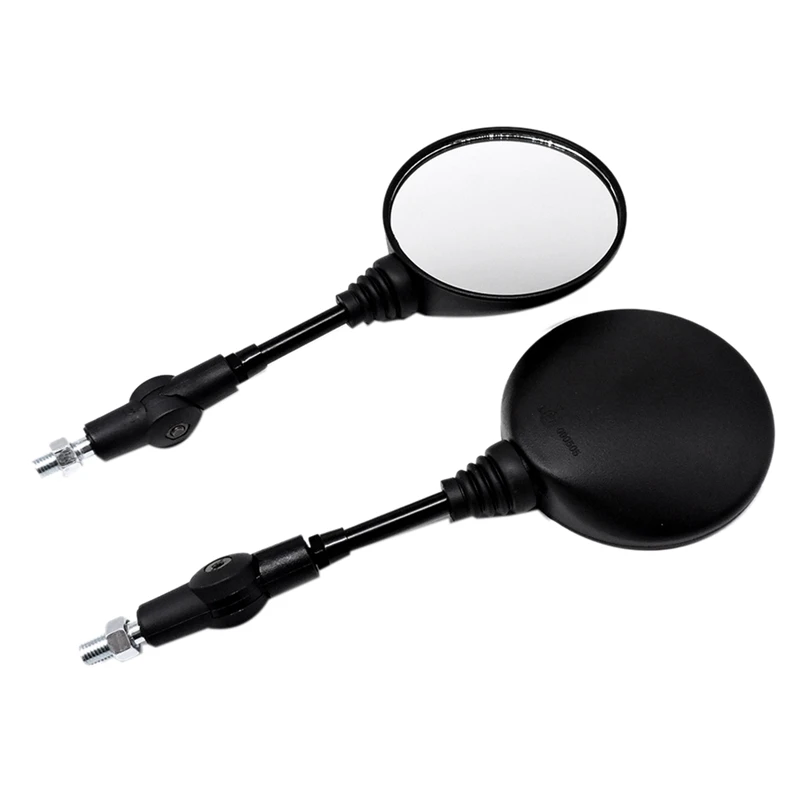 

1Pair Motorcycle Rearview Mirror Universal Mirror Reversing Mirror Black Plastic