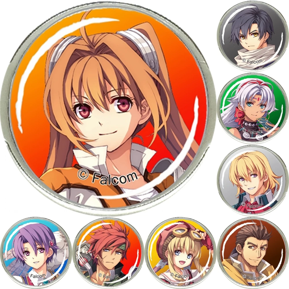 58mm Game THE LEGEND OF HEROES Trails in the sky Cosplay COSTUME Badge Pin SPTE Tinplate Brooch﻿ Prop Gilf