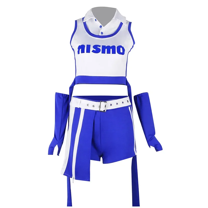 Stage Costume Kpop Outfit Women Hip Hop Clothes Jazz Street Dance T-shirt Shorts Cheerleader Festival Rave Wear Nightclub Blue