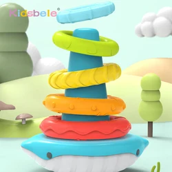 Baby Sensory Stacking Rings Montessori Toys Non-toxic Material Fun Stacking Toy Pyramidation Stacking Toy Sorting Stacking Tower