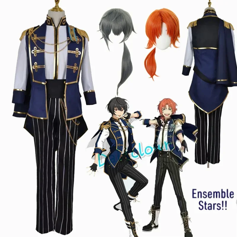 Anime Game Ensemble Stars TrickStar Cosplay Narukami Arashi Suou Tsukasa Tsukinaga Leo Knight Cosplay Costume Wigs Uniform