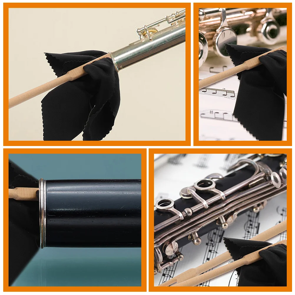 

1 Set Kit Rod Cloth Professional Supplies Fine Soft Tools Inside Surface Instrument Durable Portable Accessory Cleaning Stick