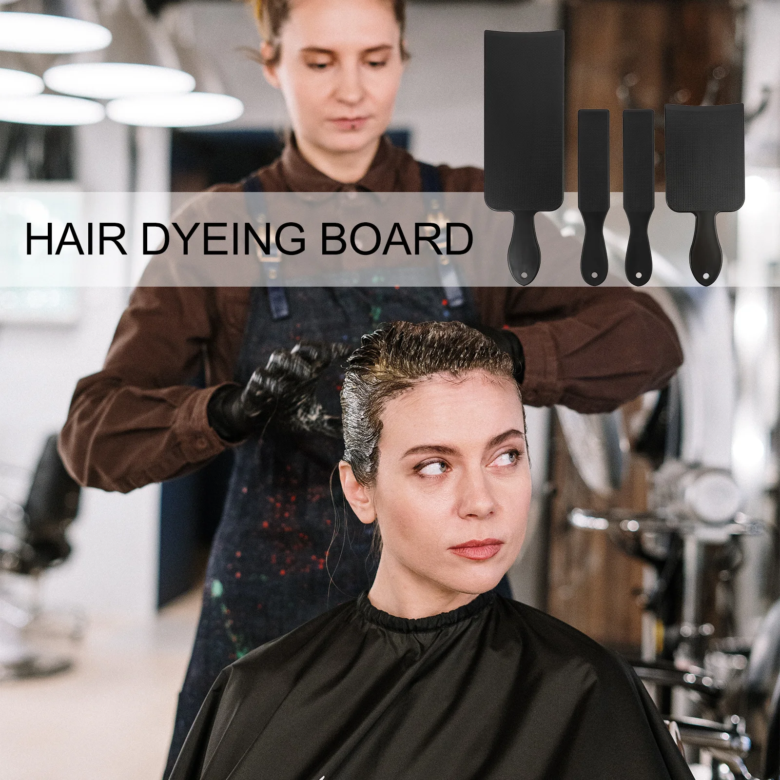 

Hair Dyeing Boards Professional Highlighting Applicator Tools For Salon Home Use Durable Hair Coloring Plate Kit