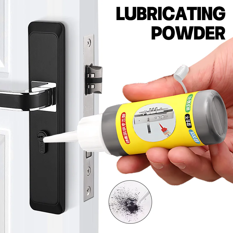 น้ํามันหล่อลื่นผงกราไฟท์ Natural Lock Core Keyhole Lubricant ลดแรงเสียดทานในครัวเรือนประตูหน้าต่างล็อคคู่มือบานพับล็อค