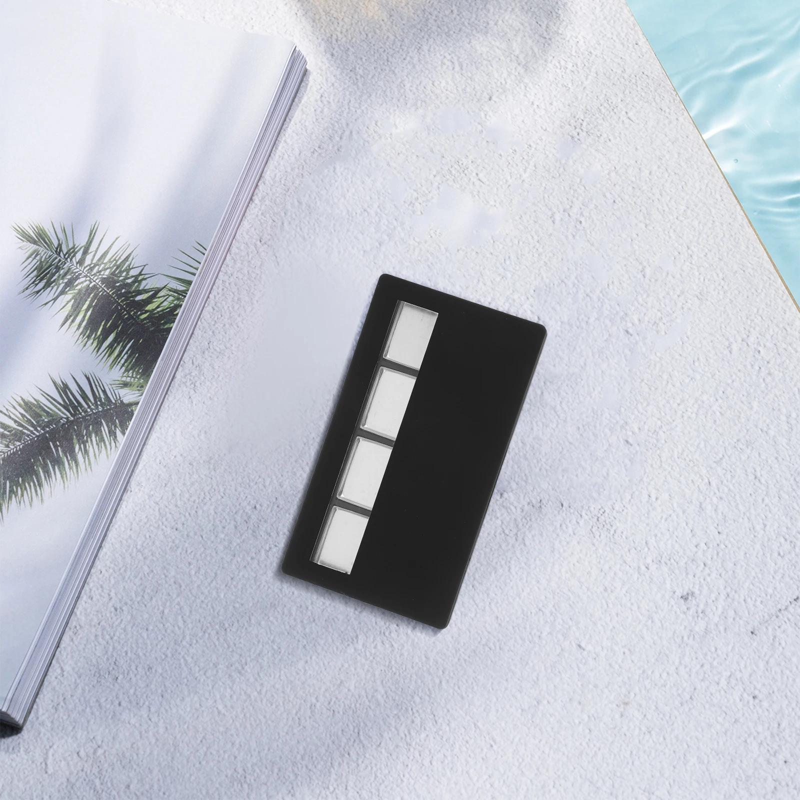 

4pcs Mini Makeup Palette Empty Eye Shadow Pallet Eyeshadow Container Compact Small Size Long Service Time Professional Use