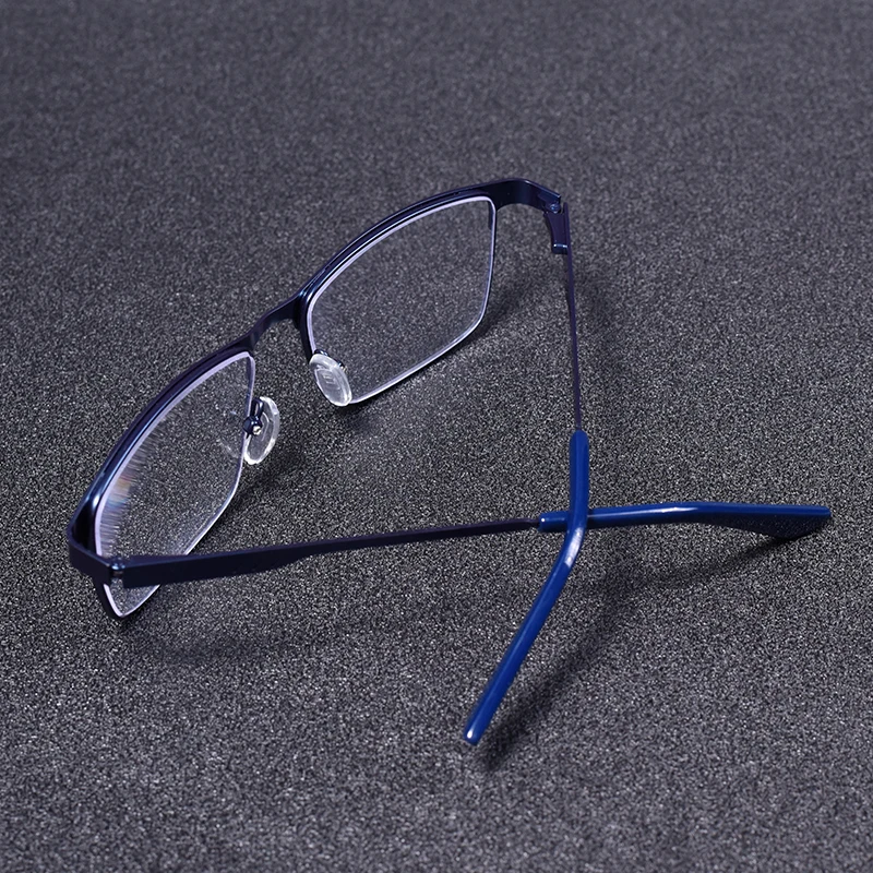 Herren Metall Lesebrille Rahmen Hochwertige Quadratische Presbyopie Brille Brillen Mit Blau Licht Objektiv + 75 + 125 + 175 + 225 + 275 – Detail 12