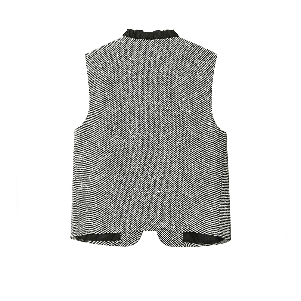 Seidenschal mit Riemen, Weste für Damen, Herbstkleidung, Muse Fan, gestapelte Weste, vielseitiges, super gut aussehendes Weste-Top