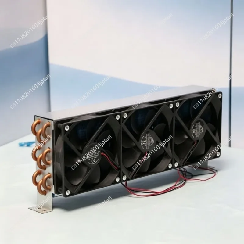 3 X6x360 Refrigerator Condenser Air Show Cake Cabinet Refrigeration Freezer Copper Aluminum Fin Cooling Evaporator