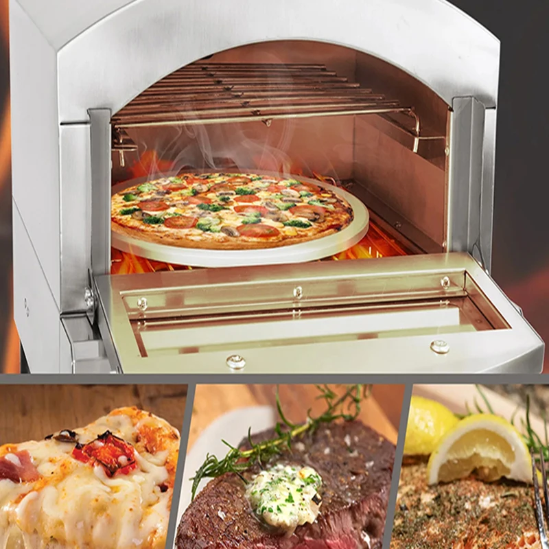 Pizza Oven Propane Gas Outside Portable Double Layer Professional Baking Oven Machine Toaster Home Outdoor Propane Gas Toaster