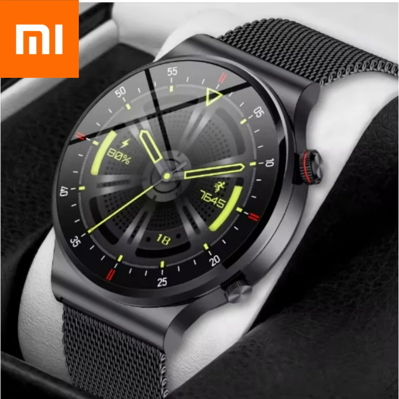 

Xiaomi Новые NFC Bluetooth Call Смарт-часы Мужские полноэкранные GPS Спортивный браслет Водонепроницаемые ЭКГ Здоровье SmartWatch для IOS Android