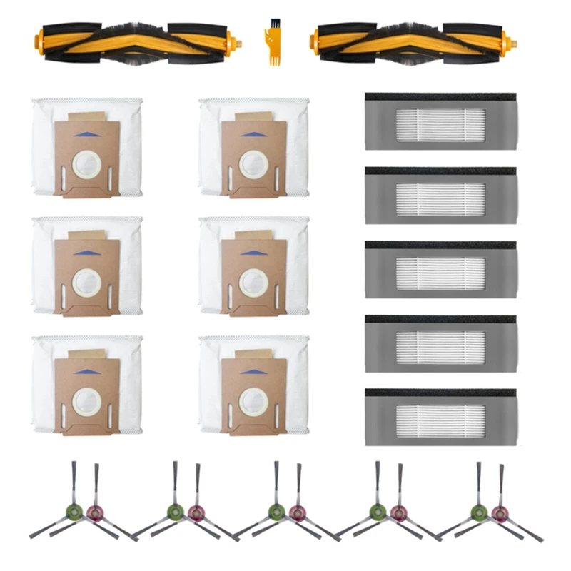 Voor Ecovacs DEEBOT OZMO T8 AIVI / T8 Max Ecovacs / N8 Plus / N8 Pro Onderdelen Belangrijkste Zijborstel Hepa Filter Stofzak