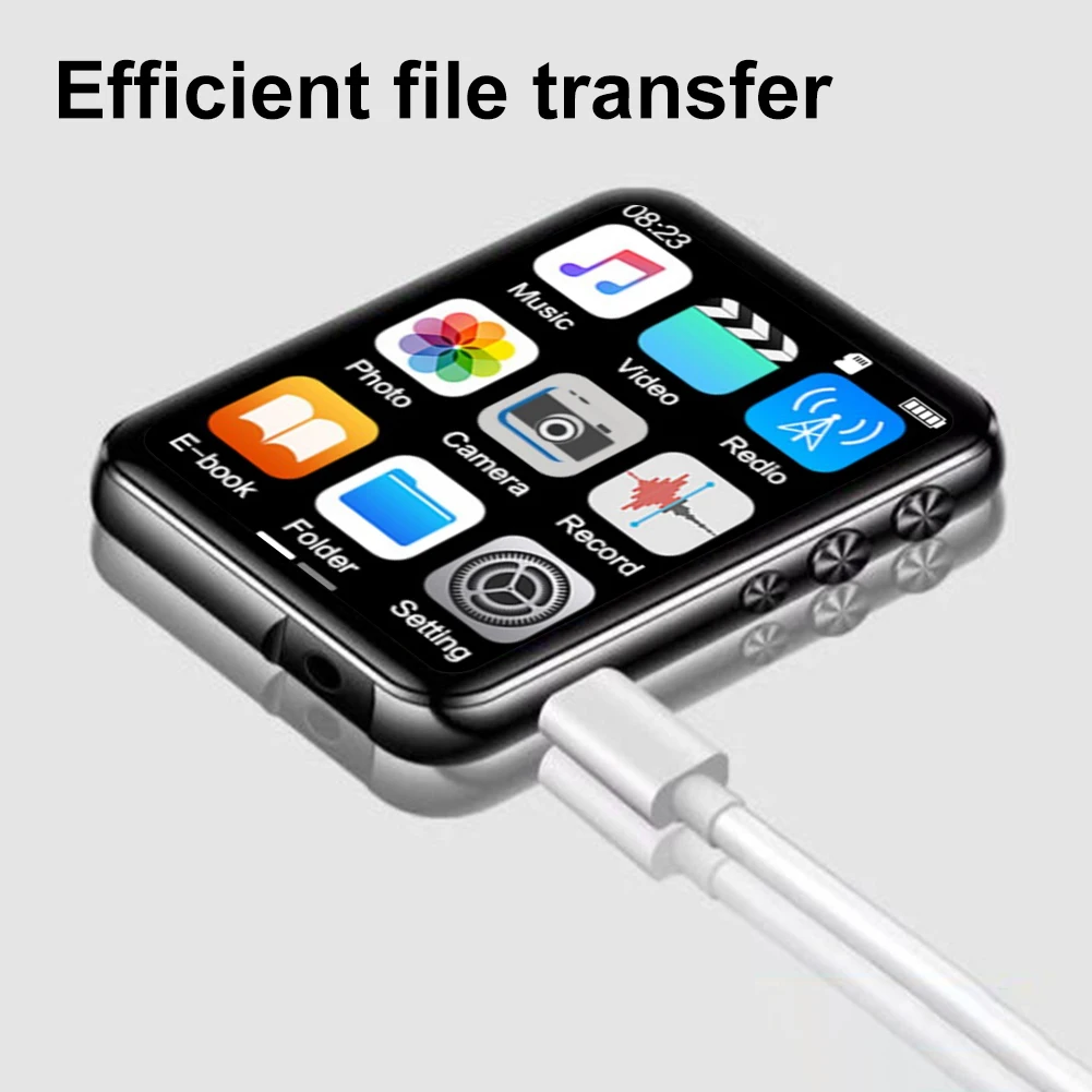 مشغل MP4 بشاشة 2.4 بوصة مشغل موسيقى هاي فاي بدون فقدان متوافق مع بلوتوث 5.3 مع ميكروفون ومسجل صوت للكاميرا #4