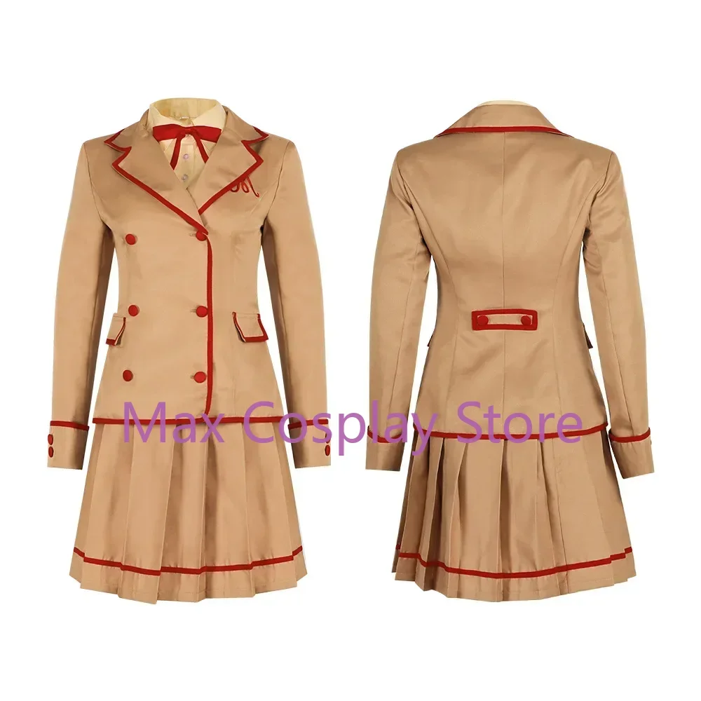 Max Anime Cosplay Costume pour femmes, Yumeiro, Patissiere Amano, Ichigo, Jupe JK, Uniforme imbibé, Tenue de fête d'Halloween, Adulte, Bol