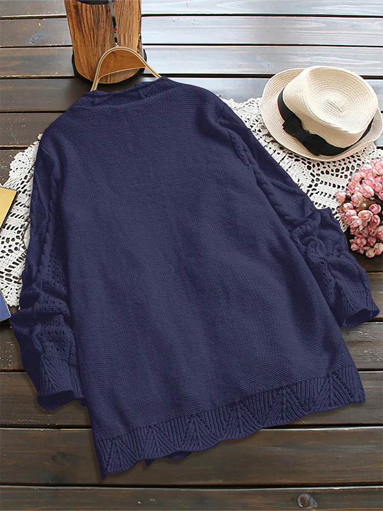 Thumbnail 3 - #19 Latest Button Front Knit Cardigans Offers