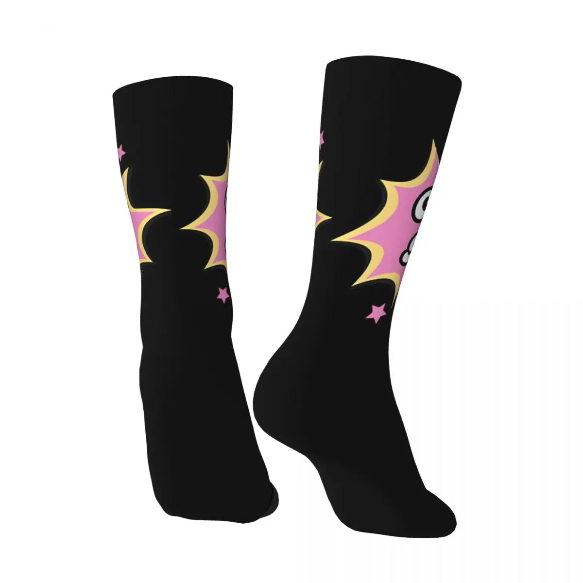 Happy Funny Men's compression Socks Super Retro Harajuku Certified Munch   Hip Hop Novelty Casual Crew Crazy Sock Gift Printed