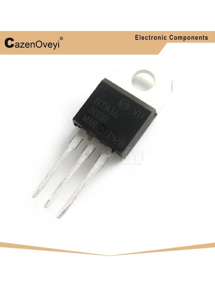 

Hot sales 10pcs/lot BTA16-800B BTA16-800 TO220 BTA16 800V 16A 16-800B new original In Stock