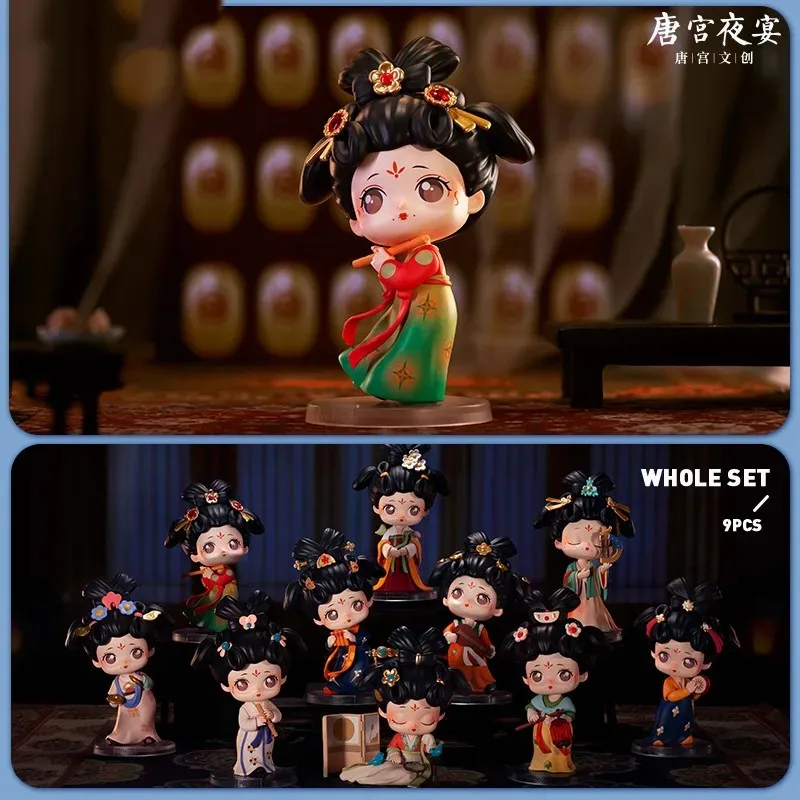 

POP MART Palace Banquet in Tang Dynasty Series Blind Box Toys Kawaii Anime Action Figure Caixa Caja Mystery Box Dolls Girls Gift