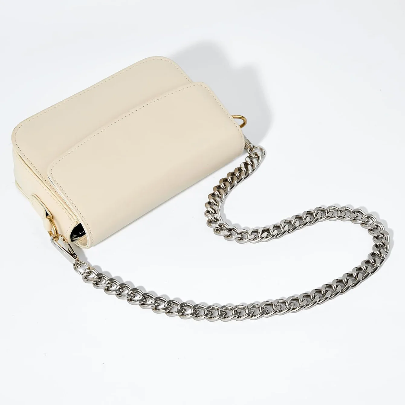 Metall-Aluminium-Taschenkette, Ersatzteile, Zubehör für handgewebte Schulterhandtasche, DIY handgefertigte abnehmbare Träger – Detail 13