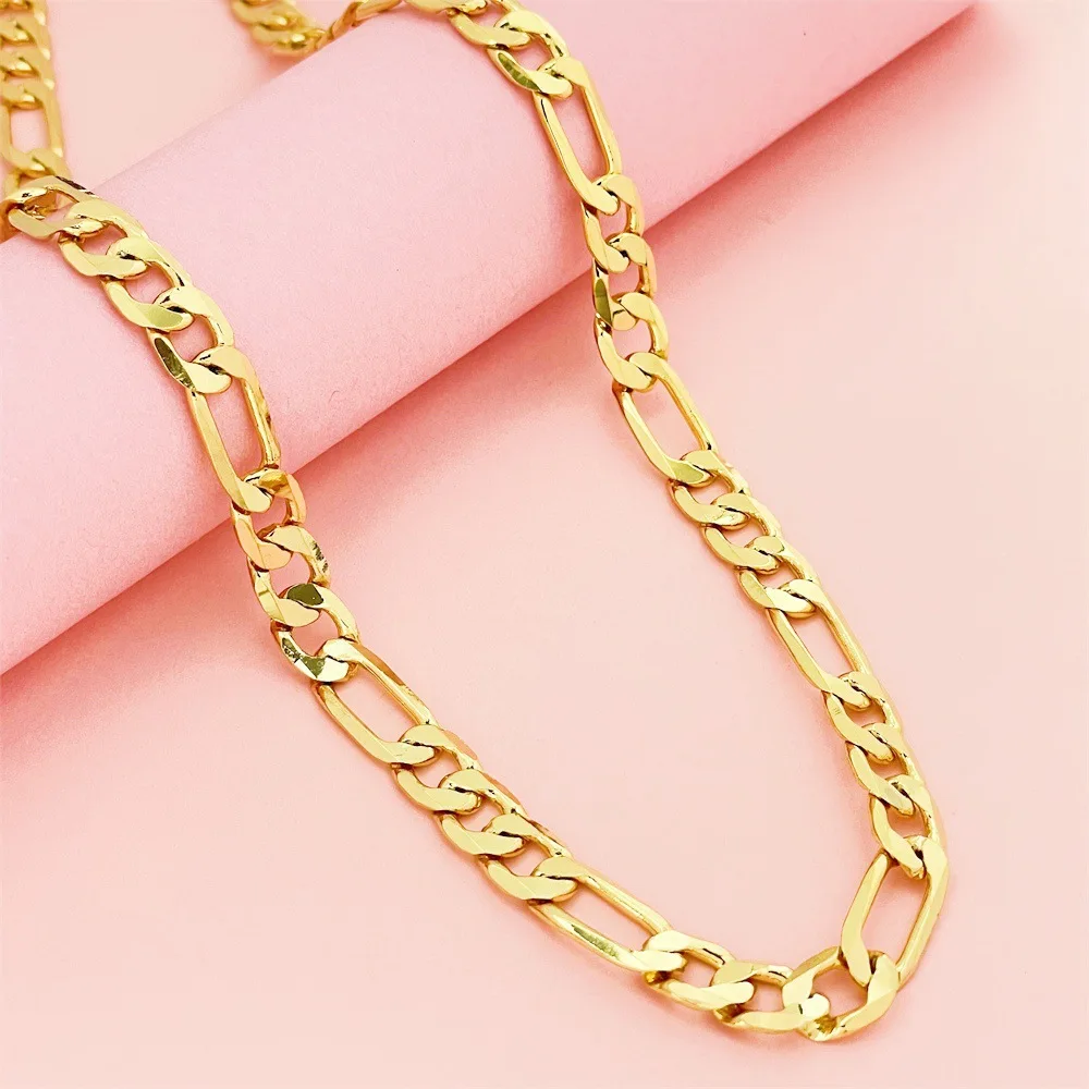 925 Sterling Silver Necklace 8MM Three To One Necklace Women's Fashion Simple Birthday Party Wedding Anniversary Jewelry Gift