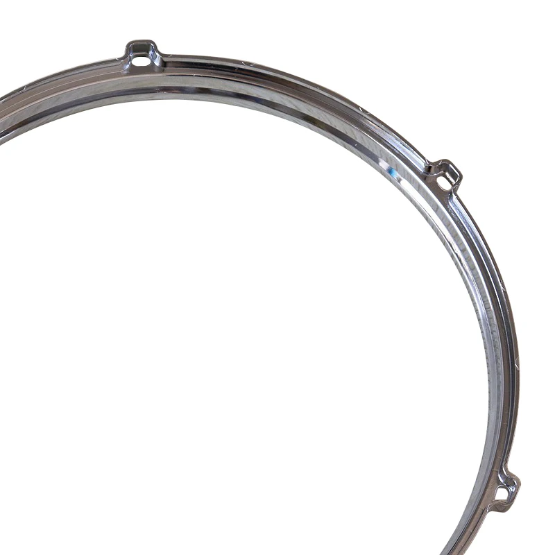 12 Inch 6 Hole Drum Rim aluminium Die-cast Snare Drum Hoop Silver Color 1 Pair