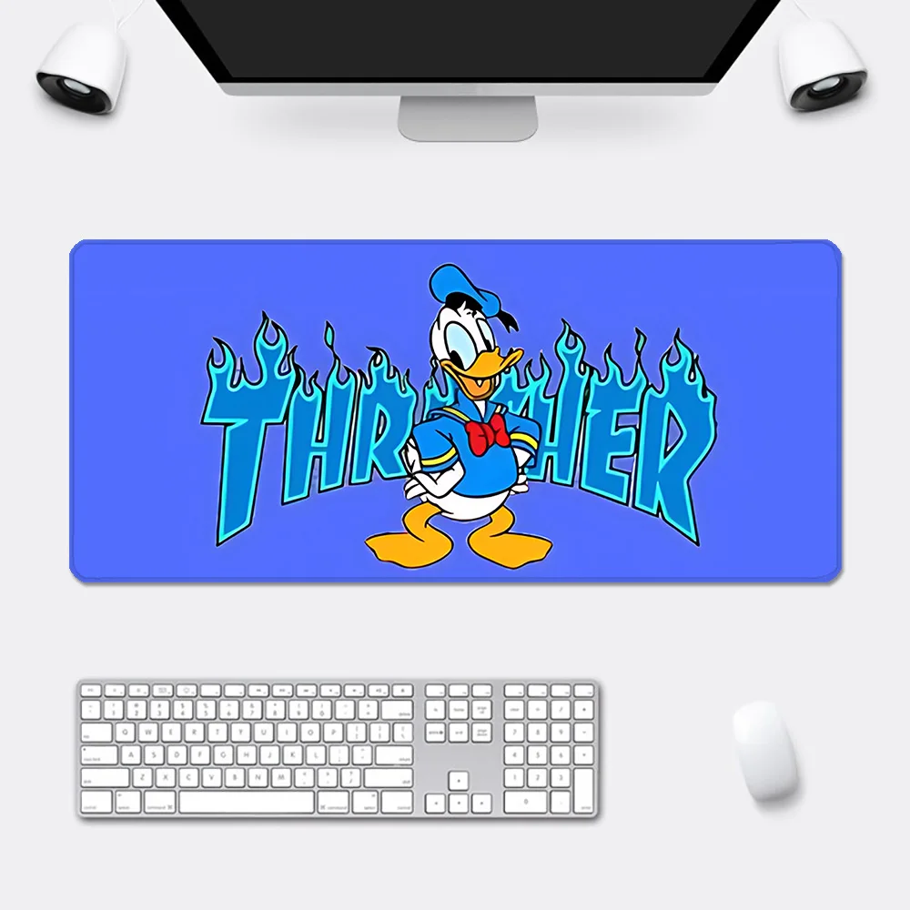 Cute funny Donald Duck Mousepad HD Printing Computer Gamers Locking Edge Non-slip Mouse Pad XXL90x40cm Keyboard PC Desk Pad