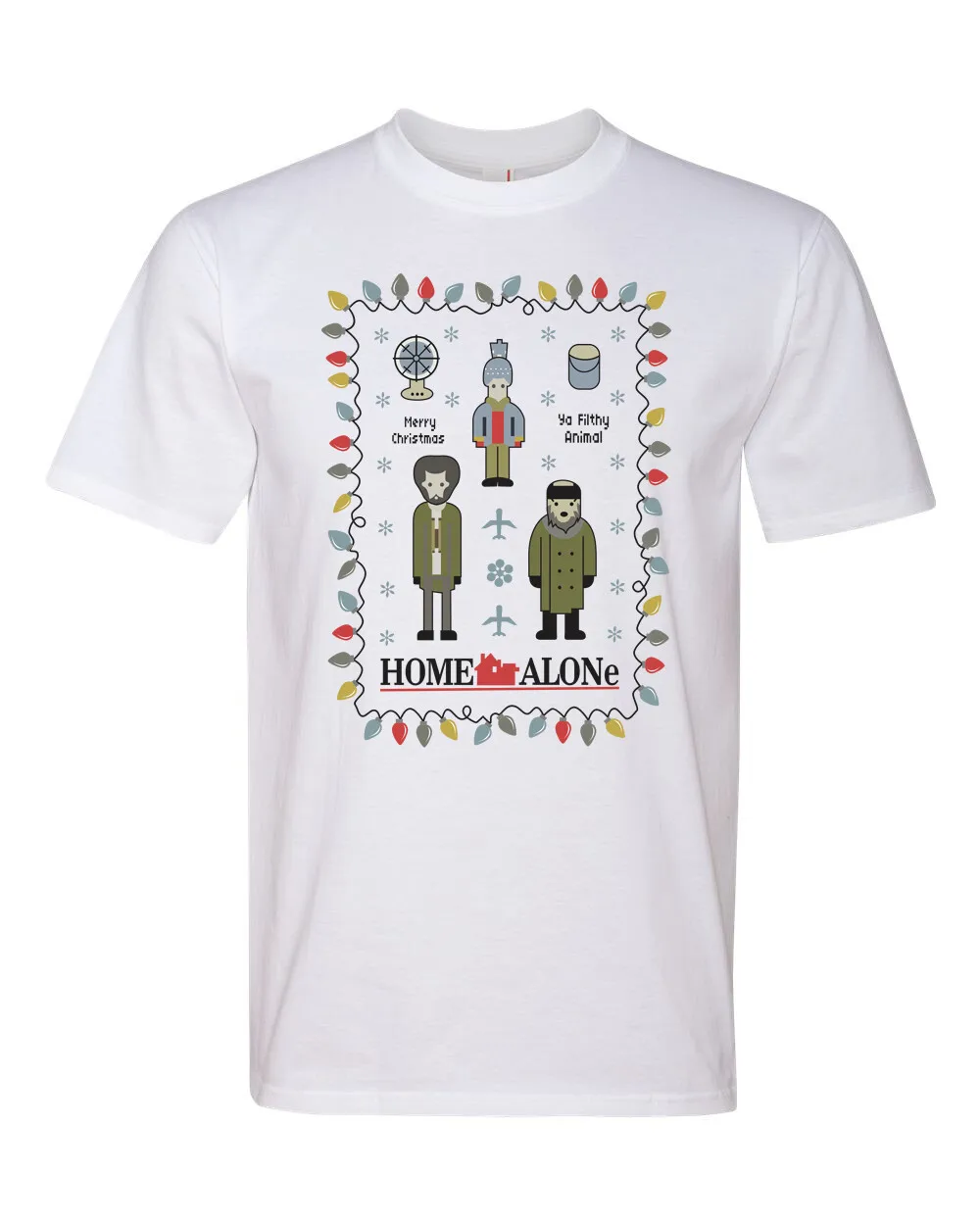 

Christmas Home Alone Sticky Bandits Funny Xmas Fashion Graphic T-Shirt Shirt