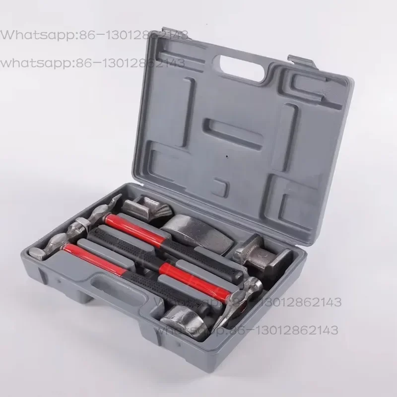7 portable body repair tools and body repair hammer and cart set