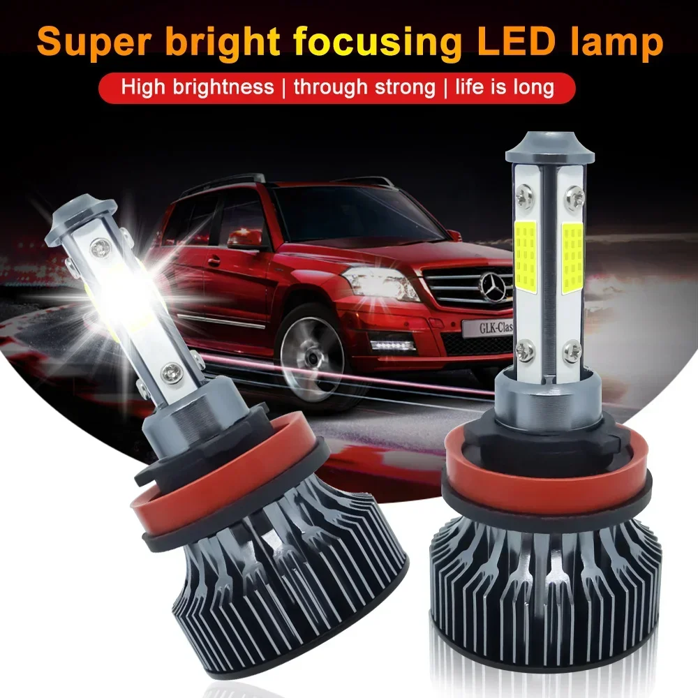 

H11 LED Car Automotive Headlight LED Bulbs H1 H7 H11 9005 9006 H4 H13 9007 5202 9012 H3 Head Lamp Canbus Load Resistor 6000K