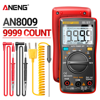 ANENG AN8008/AN8009 Mini Digital Multimeter  rm 409b double fuse auto-range medidor eléctricoTrue-RMS Transistor Capacitor Teste